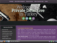 Tablet Screenshot of privatedetectiveinturkey.com